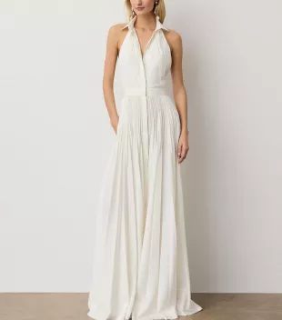 Pleated Eldred Maxi Dress