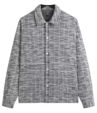 Grey Tweed Overshirt