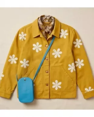 The Four Seasons S02 Kerri Kenney Yellow Daisy Print Jacket