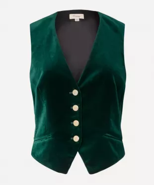 Clove Velvet Waistcoat