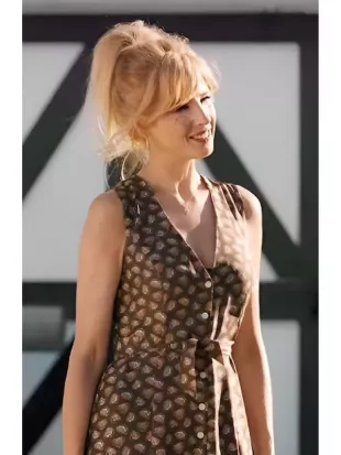 Yellowstone S05 Beth Dutton Printed Button Front Dress