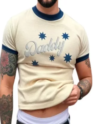 Off Campus S01 Stephen Kalyn Daddy Print T-Shirt