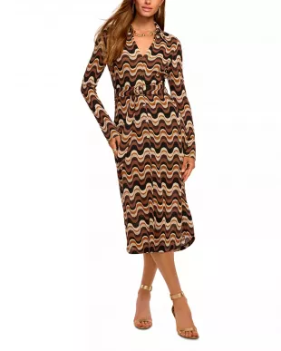 Lydia Swirl Print Dress