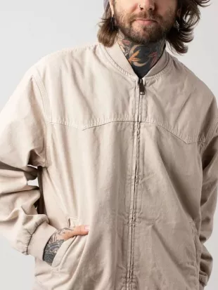 Off Campus Hannah Wells Tan Bomber Jacket