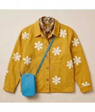 Yellow Daisy Print Jacket
