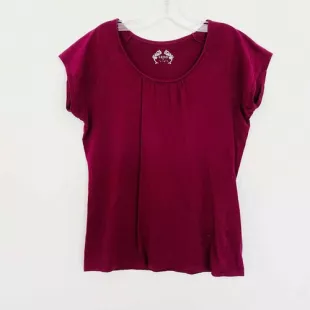 Cotton Cap Sleeve Gathered Neckline