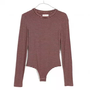 Crewneck Long-Sleeve Bodysuit