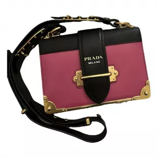 Pink Leather Cahier Bag