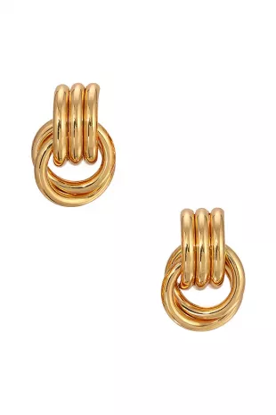 Gold Mini Knot Earrings