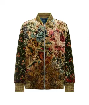 Floral Tapestry Velvet Jacket