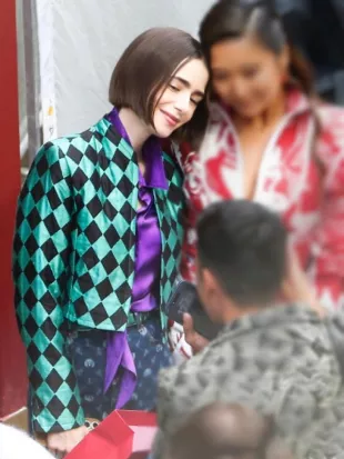 Emily In Paris S06 Lily Collins Cropped Jacket