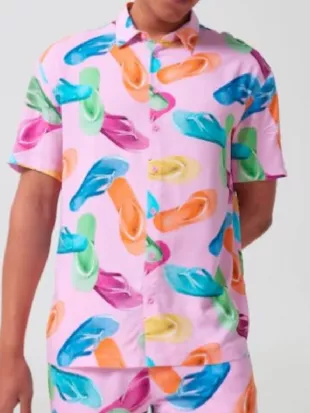 Bad Company Will Gibb Pink Flip Flops Shirt