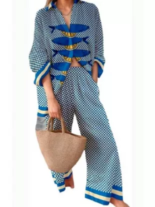 Below Deck Down Under S04 Daisy Kelliher Fish Printed Pajamas