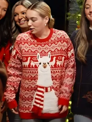 Baylen Out Loud S03 Llama Ugly Christmas Sweater