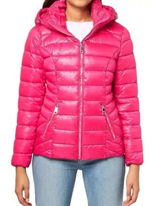 Baylen Out Loud S03 Baylen Dupree Pink Puffer Jacket