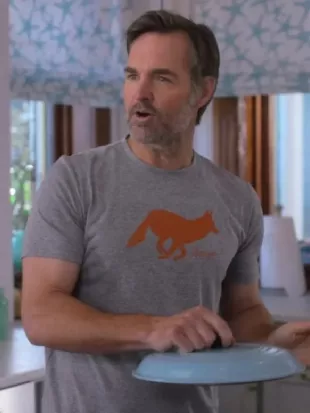 The Four Seasons S02 Will Forte Fox Graphic Grey T-Shirt