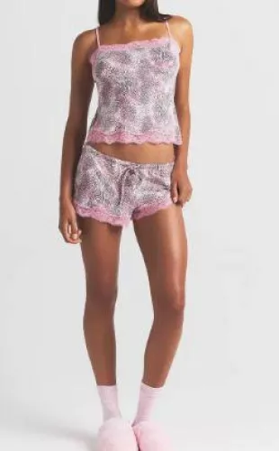 Lace Trim Pajamas