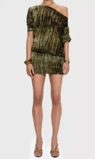 Ophidian Devore Backless Minidress
