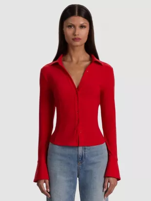 Freya Top in chili pepper