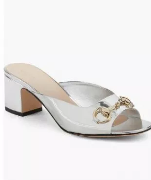 Slide Sandal With Horsebit