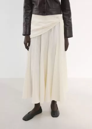 A-line Skirt With Scarf Detail