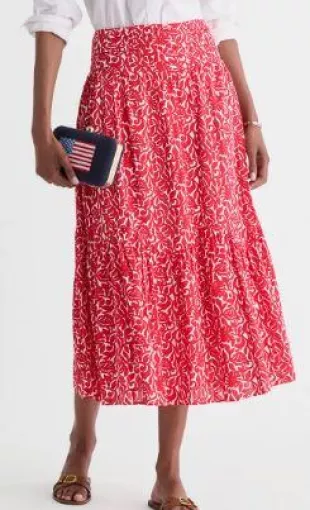 Katama Print Maxi Skirt