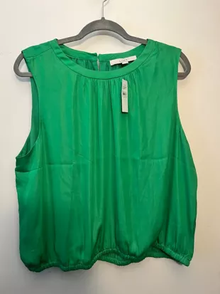 Sleeveless Bubble Hem Top