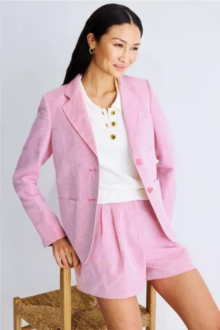 Linen Patch Pocket Blazer