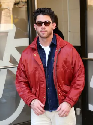 Nick Jonas 2026 New York City Leather Jacket