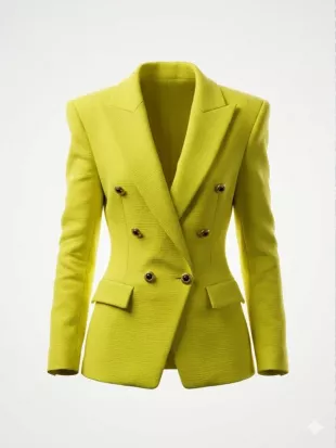 Emily In Paris S06 BTS Emily Cooper Yellow Blazer