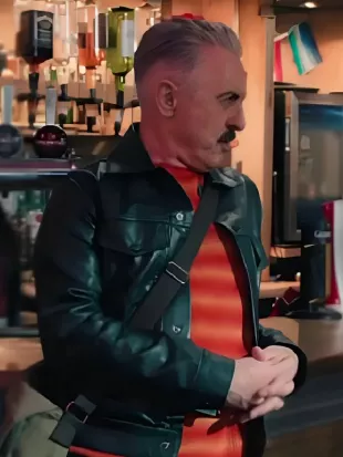 Tip Toe 2026 Alan Cumming Black Leather Jacket