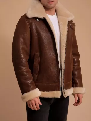 90 Day The Last Resort S03 Sarper Guven Sheepskin Jacket