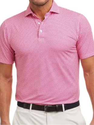 Rory McIlroy Memorial Tournament Pink Polo Shirt