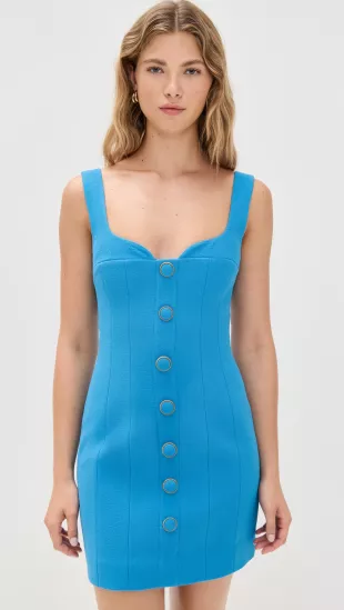 Skyla Button Mini Dress