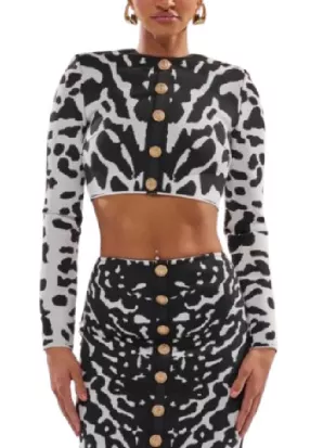 Beyond The Gates 2026 Marquita Goings Animal Print Cardigan
