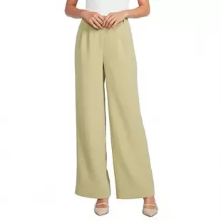 Gianni Bin Harlow Crepe Wide Leg Trouser Pants