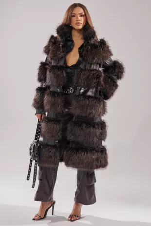 Moxie Fur Trim Coat