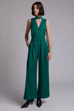 Empower High Waisted V-Neck Jumpsuit
