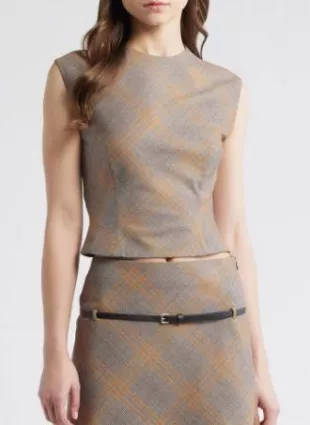 Melo Plaid Top