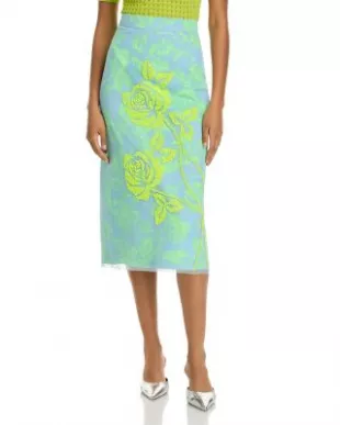 Mesh Overlay Skirt