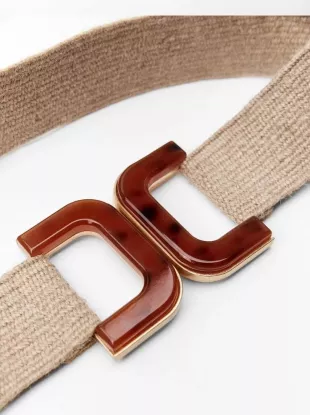 Acetate Effect Buckle Belt