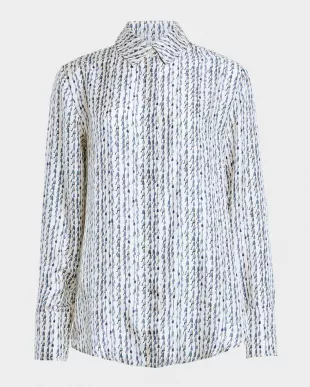 Chika Silk Button-Front Top