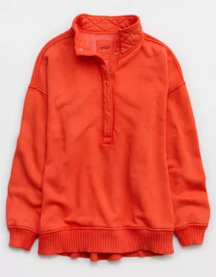 We The Free Camden Henley Sweatshirt Orange