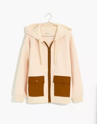 Resourced Fleece Hooded Zip Jacket