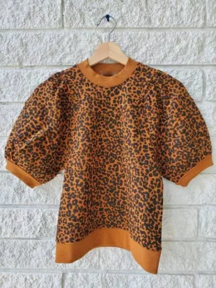 Are You a Charlotte? Kristin Davis Leopard Print Sweater