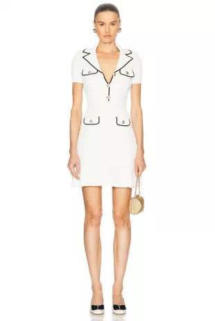 Viscose Rib Knit Mini Dress