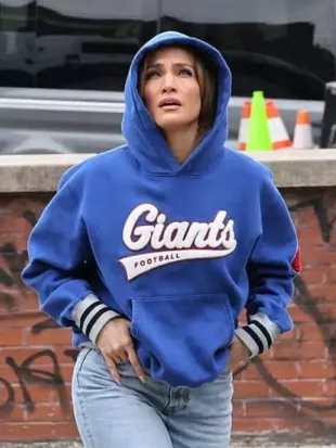 Office Romance 2026 Jennifer Lopez Blue Hoodie