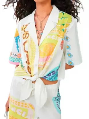G’Wed S03 Leanne Best Graphic Print Shirt