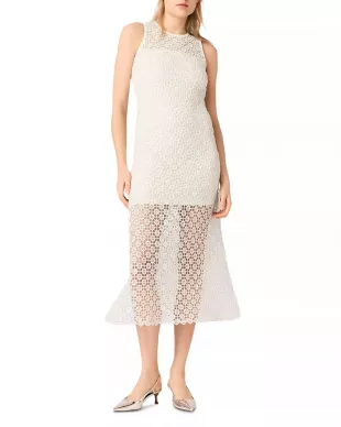 Resilla Rhinestone Crochet Maxi Dress