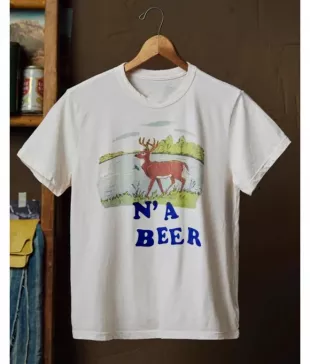 Buck N’ A Beer Printed T-Shirt
